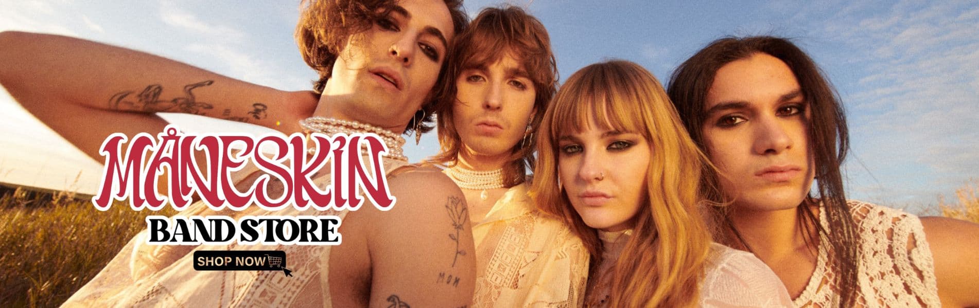 Maneskin Band Store Banner - Maneskin Band Store